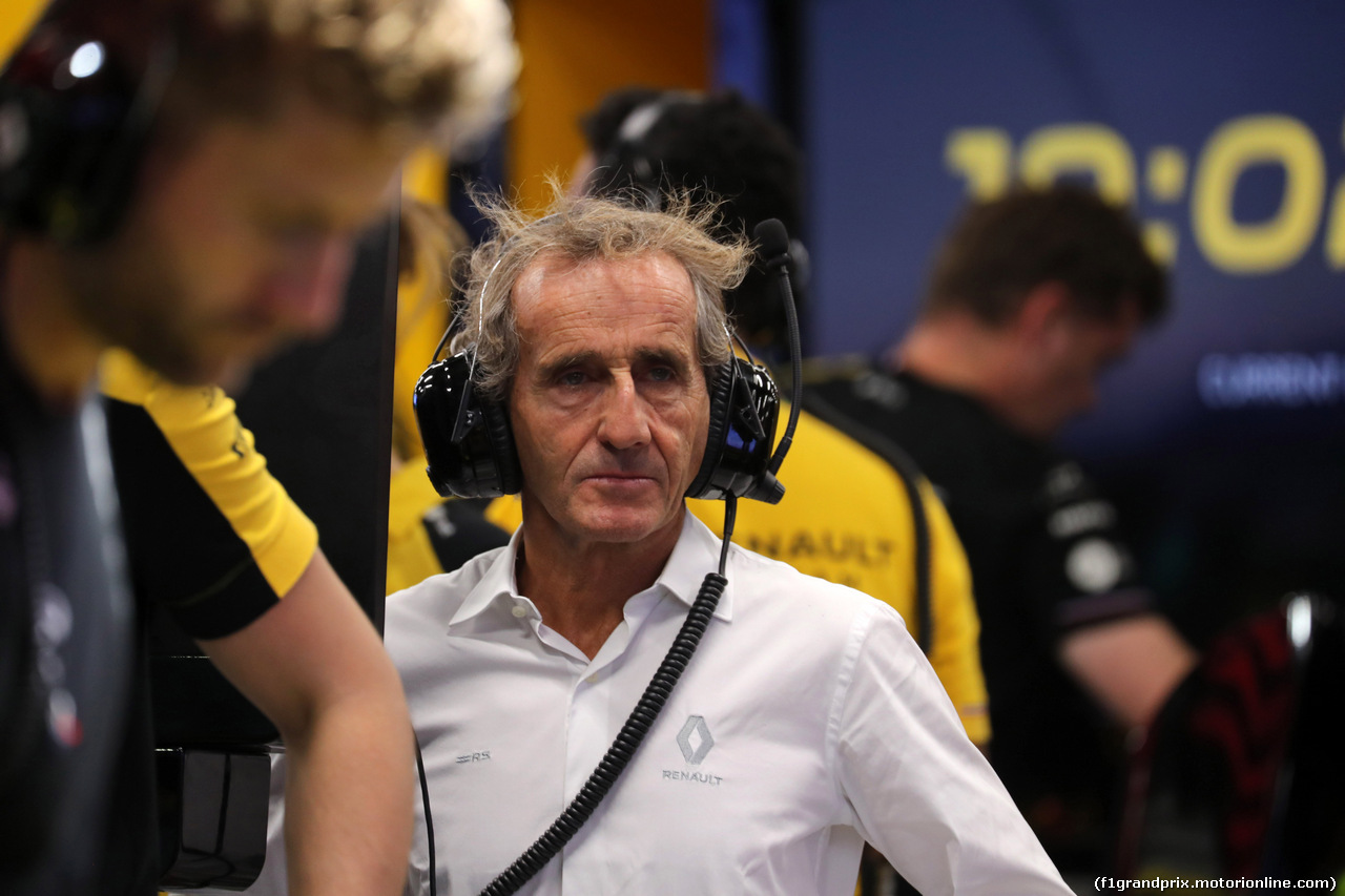 GP SINGAPORE, 21.09.2019 - Prove Libere 3, Alain Prost (FRA) Renault Sport F1 Team Special Advisor