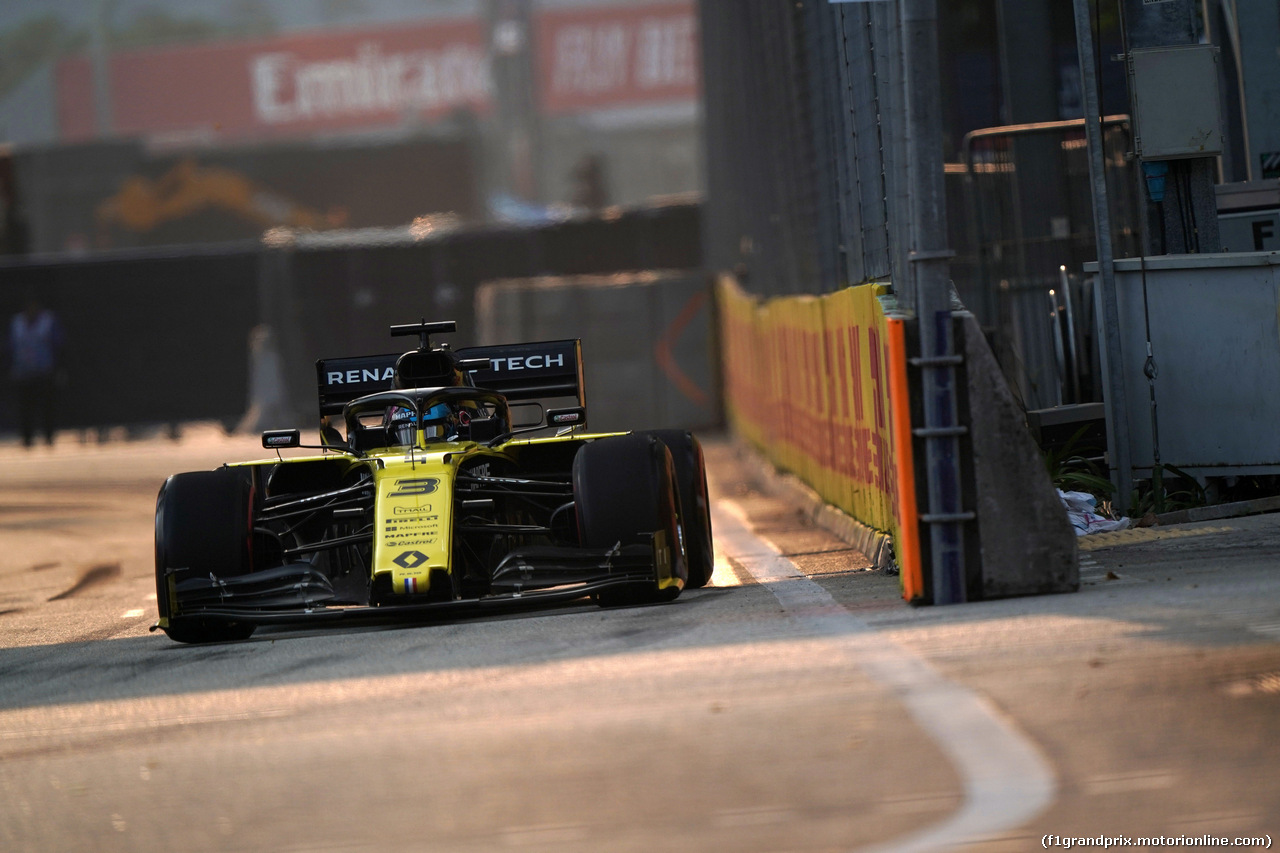 GP SINGAPORE, 21.09.2019 - Prove Libere 3, Daniel Ricciardo (AUS) Renault Sport F1 Team RS19