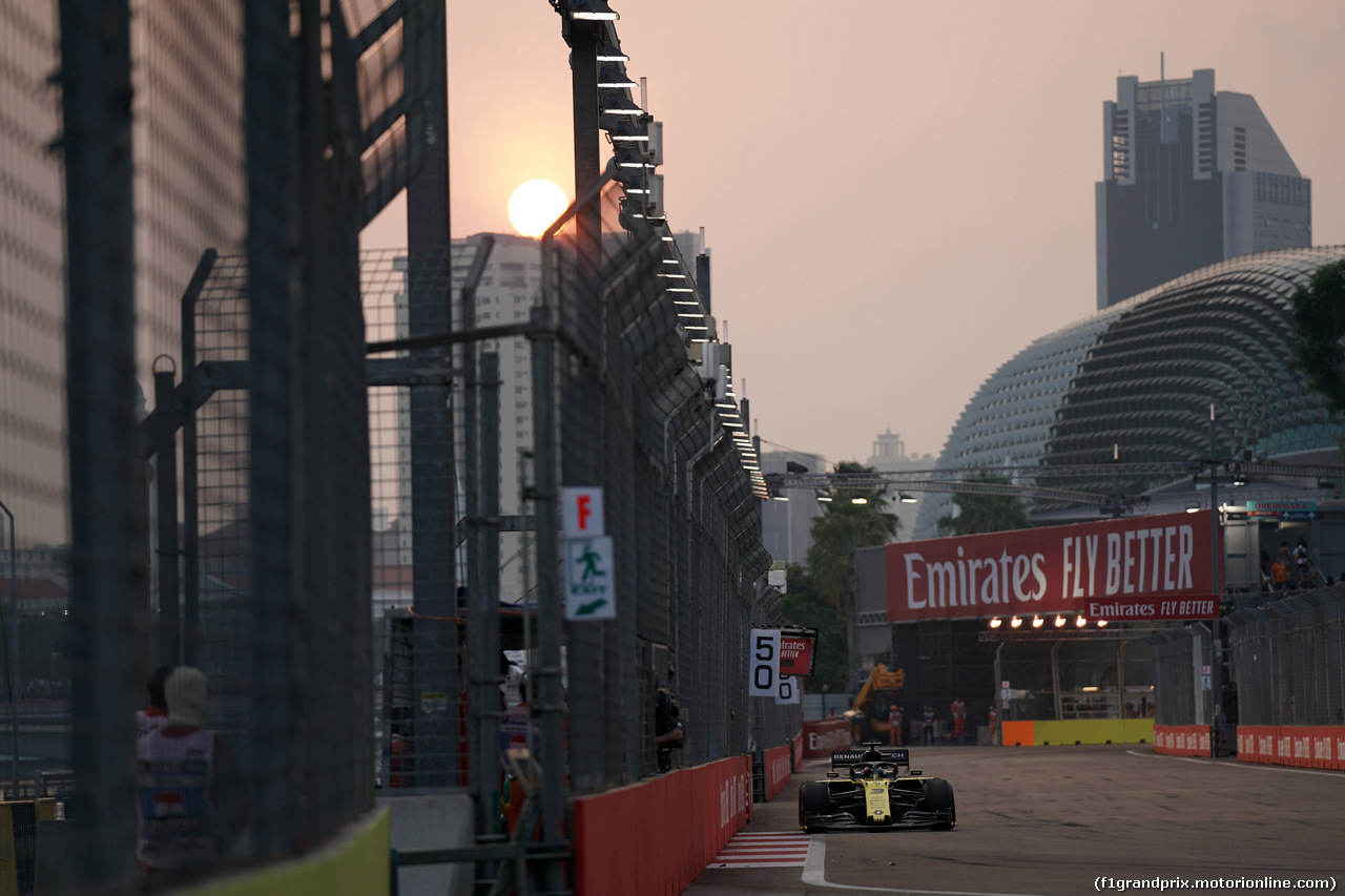 GP SINGAPORE, 21.09.2019 - Prove Libere 3, Daniel Ricciardo (AUS) Renault Sport F1 Team RS19
