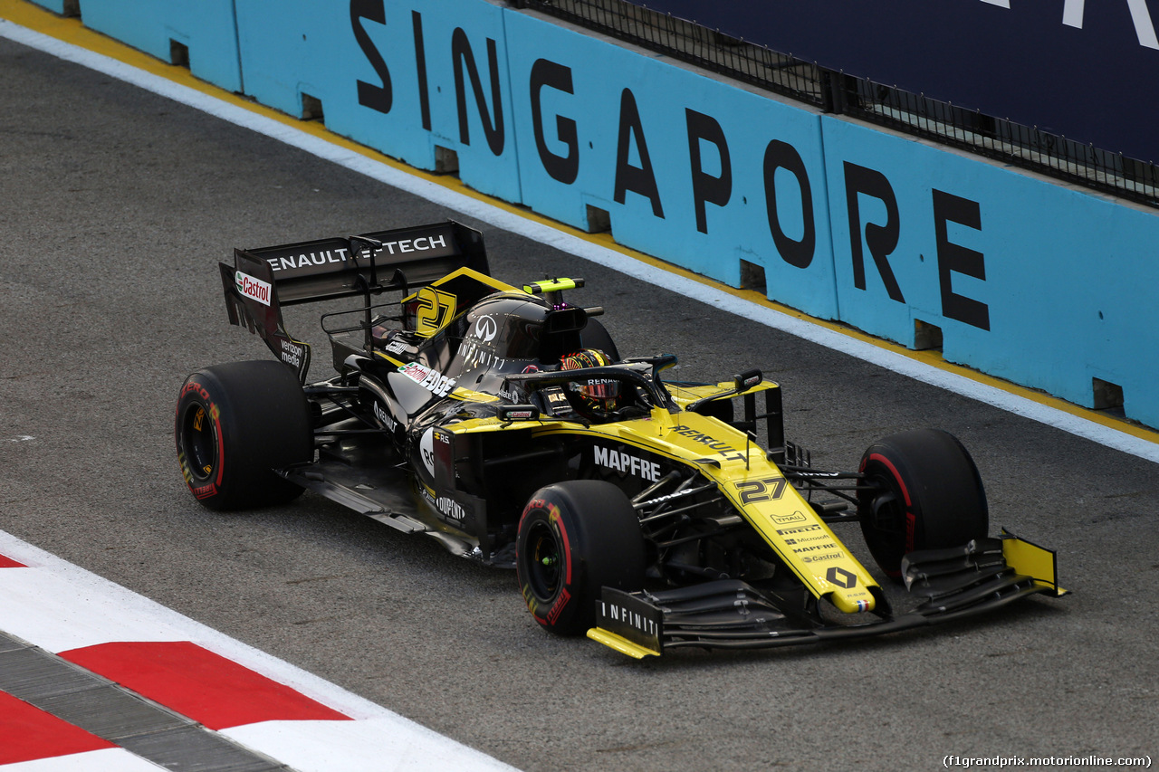 GP SINGAPORE, 21.09.2019 - Prove Libere 3, Nico Hulkenberg (GER) Renault Sport F1 Team RS19