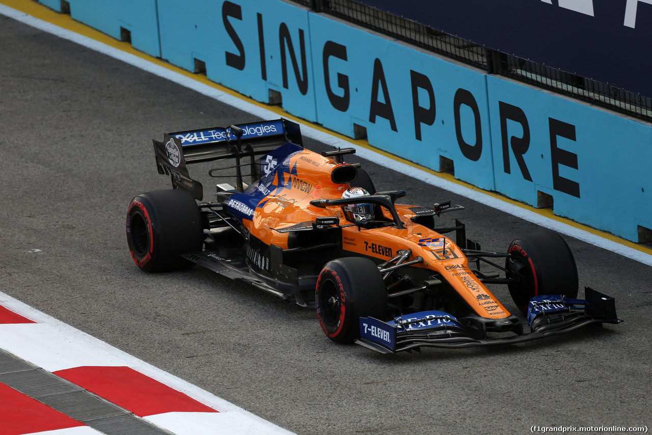 GP SINGAPORE, 21.09.2019 - Prove Libere 3, Carlos Sainz Jr (ESP) Mclaren F1 Team MCL34