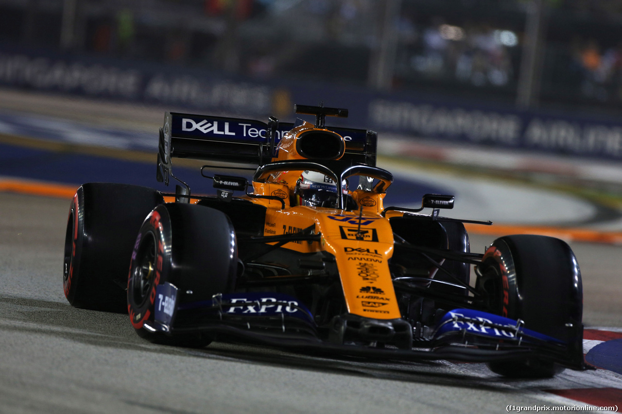 GP SINGAPORE, 21.09.2019 - Qualifiche, Carlos Sainz Jr (ESP) Mclaren F1 Team MCL34