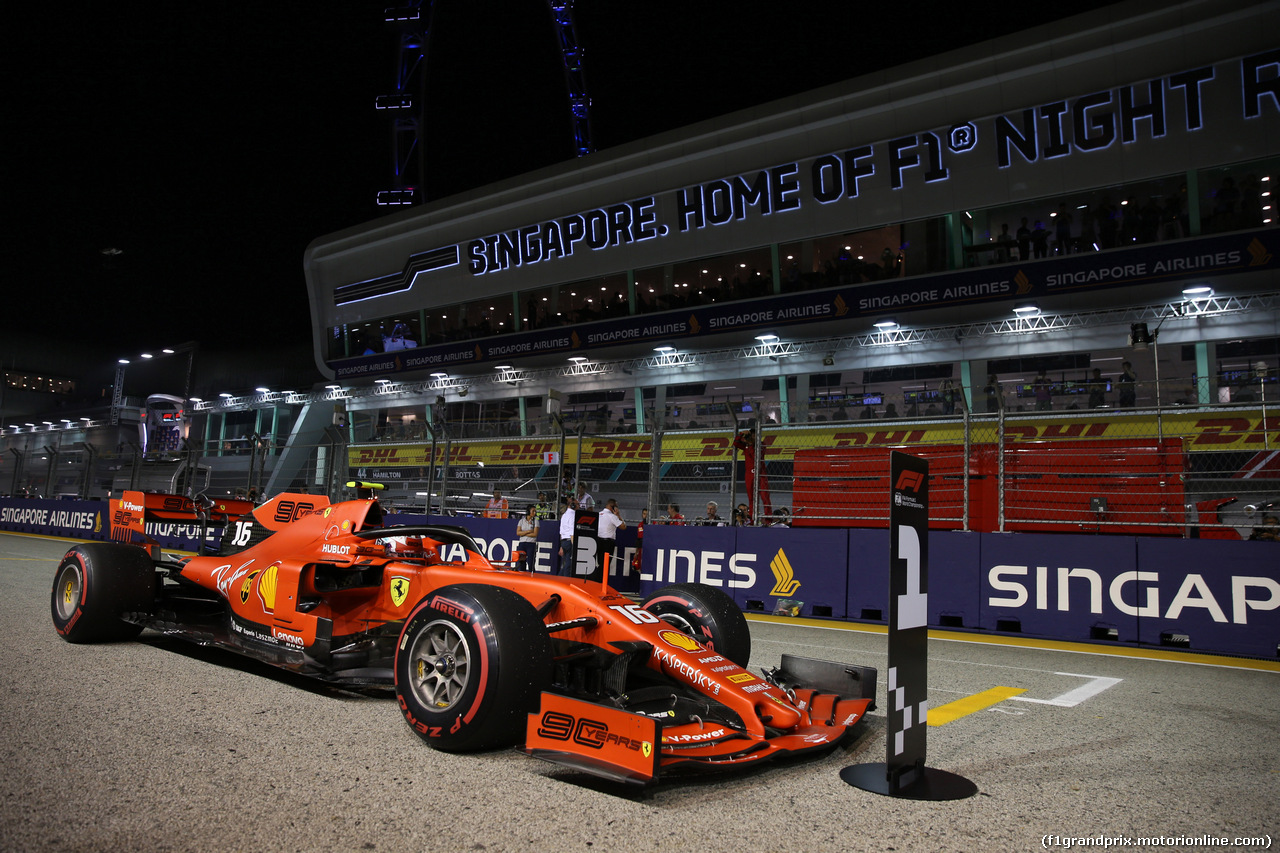 GP SINGAPORE, 21.09.2019 - Qualifiche, Charles Leclerc (MON) Ferrari SF90 pole position
