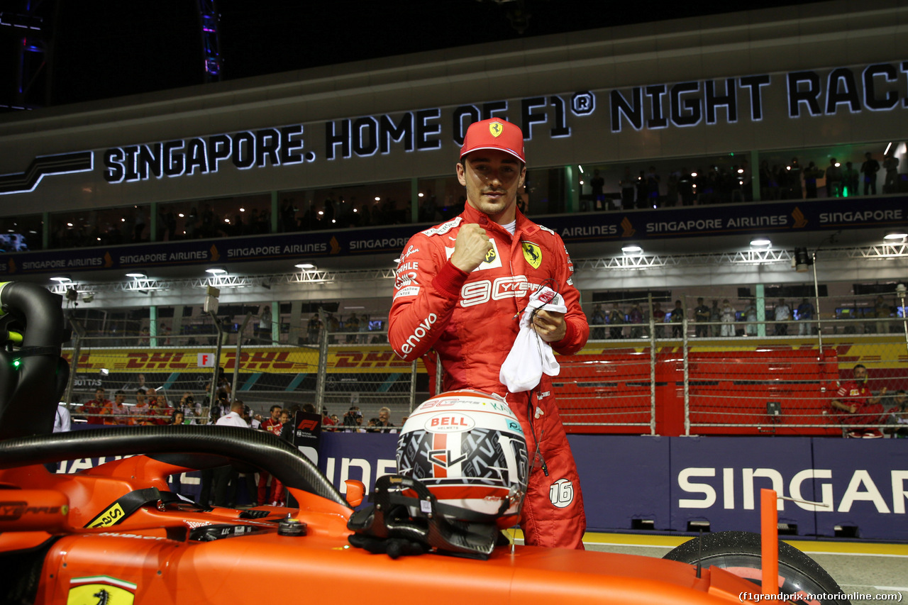 GP SINGAPORE, 21.09.2019 - Qualifiche, Charles Leclerc (MON) Ferrari SF90 pole position