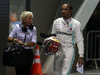 GP SINGAPORE, 21.09.2019 - Qualifiche, Angela Cullen (NZL) Mercedes AMG F1 Physiotherapist of Lewis Hamilton (GBR)  e 2nd place Lewis Hamilton (GBR) Mercedes AMG F1 W10