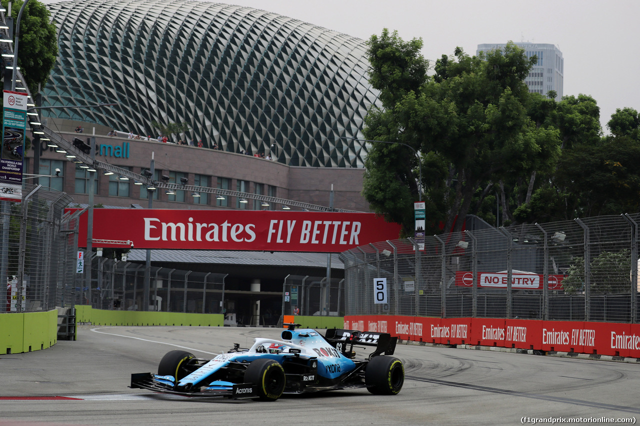 GP SINGAPORE, 20.09.2019 - Prove Libere 1, George Russell (GBR) Williams Racing FW42