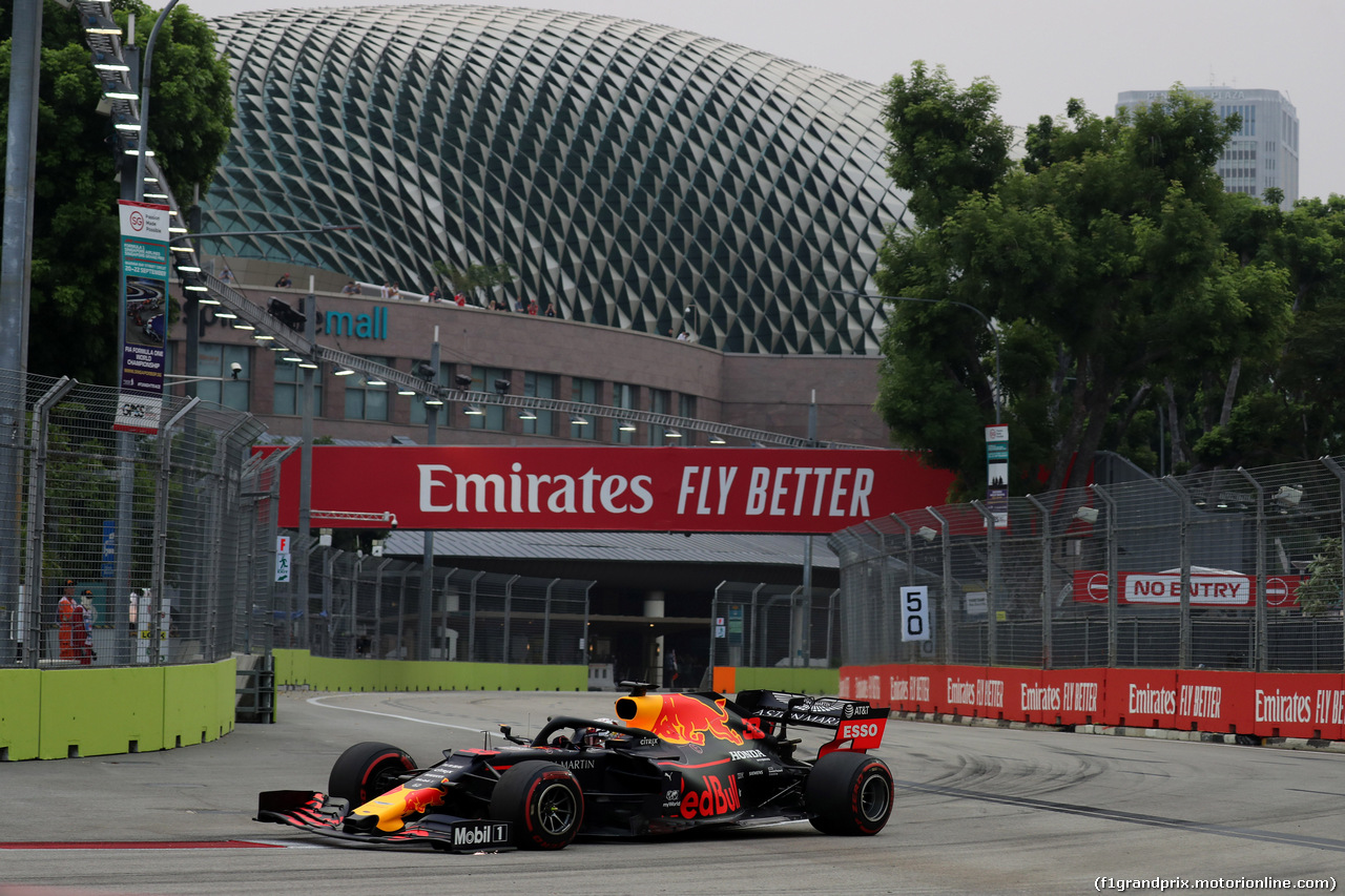 GP SINGAPORE, 20.09.2019 - Prove Libere 1, Max Verstappen (NED) Red Bull Racing RB15