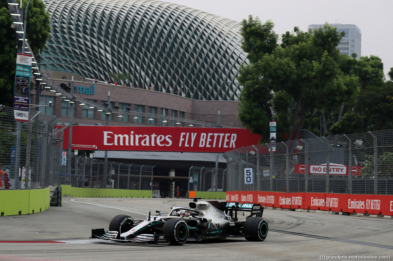 GP SINGAPORE, 20.09.2019 - Prove Libere 1, Lewis Hamilton (GBR) Mercedes AMG F1 W10