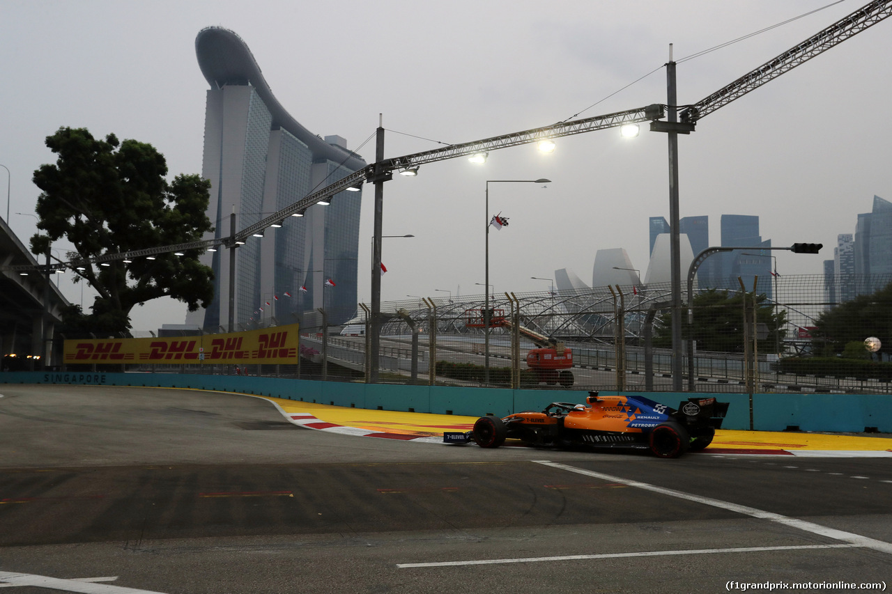 GP SINGAPORE, 20.09.2019 - Prove Libere 1, Carlos Sainz Jr (ESP) Mclaren F1 Team MCL34