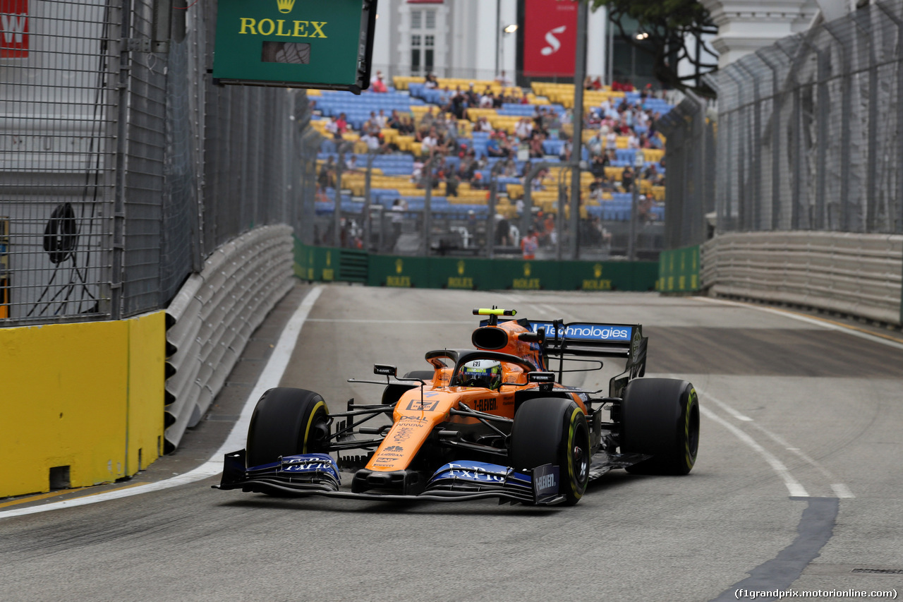 GP SINGAPORE, 20.09.2019 - Prove Libere 1, Lando Norris (GBR) Mclaren F1 Team MCL34