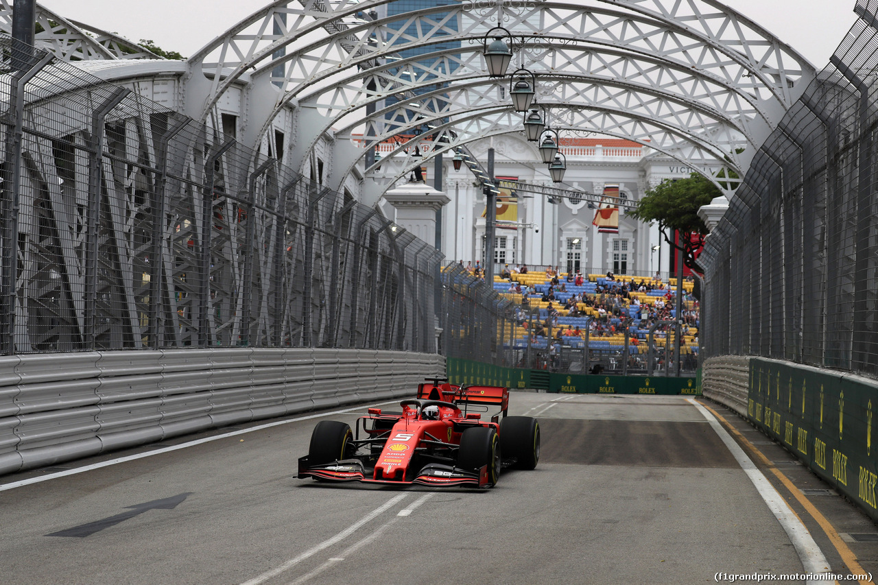 GP SINGAPORE, 20.09.2019 - Prove Libere 1, Sebastian Vettel (GER) Ferrari SF90