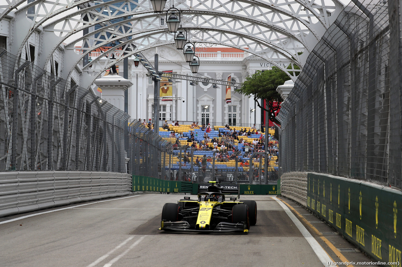GP SINGAPORE, 20.09.2019 - Prove Libere 1, Nico Hulkenberg (GER) Renault Sport F1 Team RS19