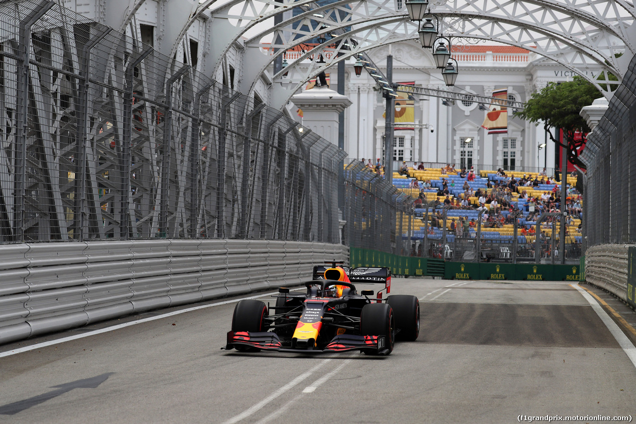 GP SINGAPORE, 20.09.2019 - Prove Libere 1, Max Verstappen (NED) Red Bull Racing RB15
