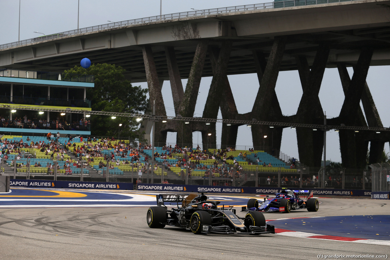 GP SINGAPORE, 20.09.2019 - Prove Libere 1, Romain Grosjean (FRA) Haas F1 Team VF-19