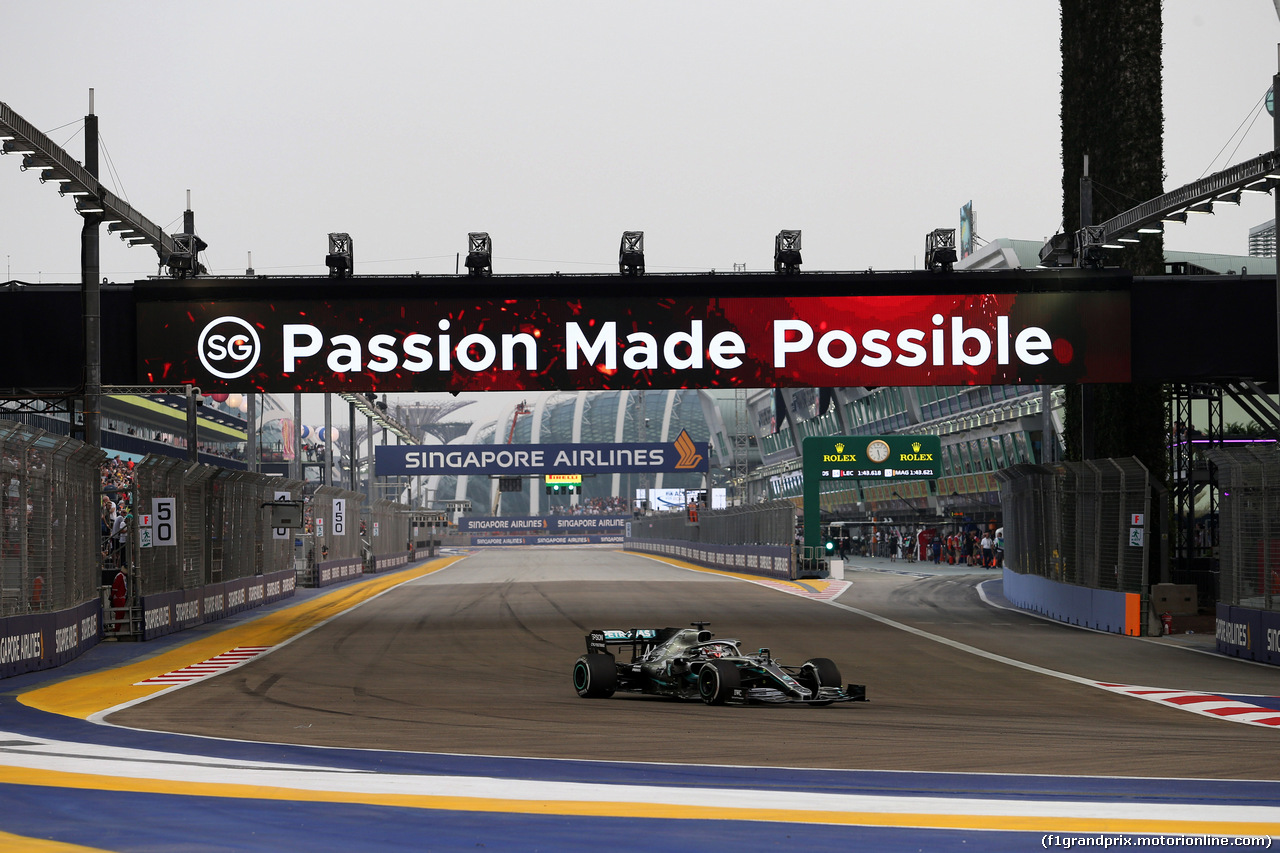 GP SINGAPORE, 20.09.2019 - Prove Libere 1, Lewis Hamilton (GBR) Mercedes AMG F1 W10