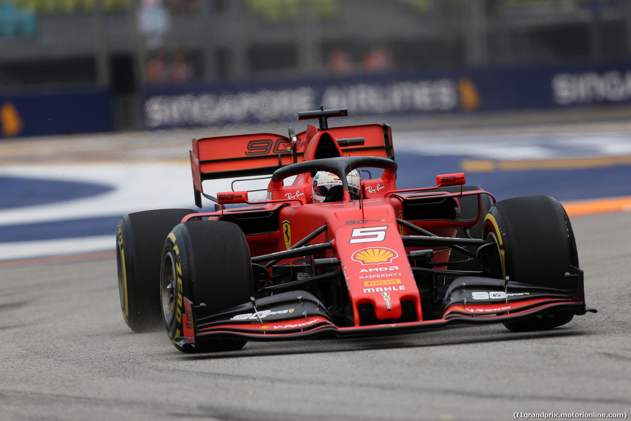 GP SINGAPORE, 20.09.2019 - Prove Libere 1, Sebastian Vettel (GER) Ferrari SF90