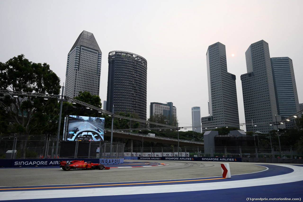GP SINGAPORE, 20.09.2019 - Prove Libere 1, Sebastian Vettel (GER) Ferrari SF90
