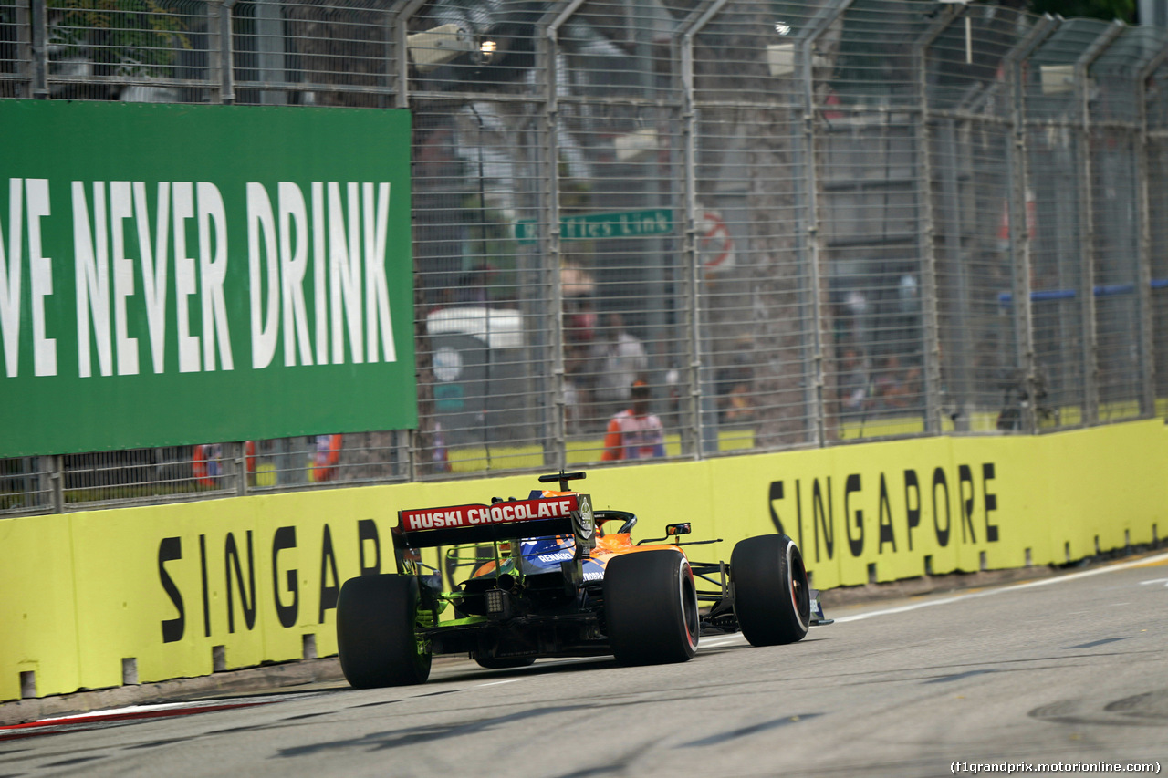 GP SINGAPORE, 20.09.2019 - Prove Libere 1, Carlos Sainz Jr (ESP) Mclaren F1 Team MCL34