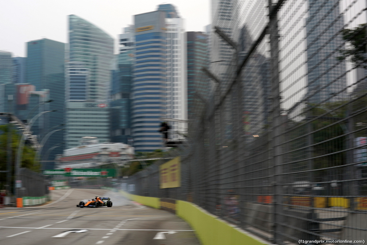 GP SINGAPORE, 20.09.2019 - Prove Libere 1, Carlos Sainz Jr (ESP) Mclaren F1 Team MCL34
