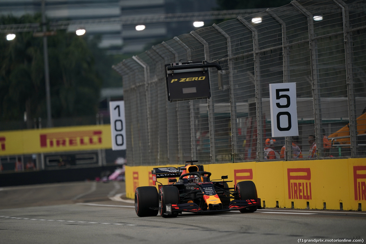 GP SINGAPORE, 20.09.2019 - Prove Libere 1, Max Verstappen (NED) Red Bull Racing RB15