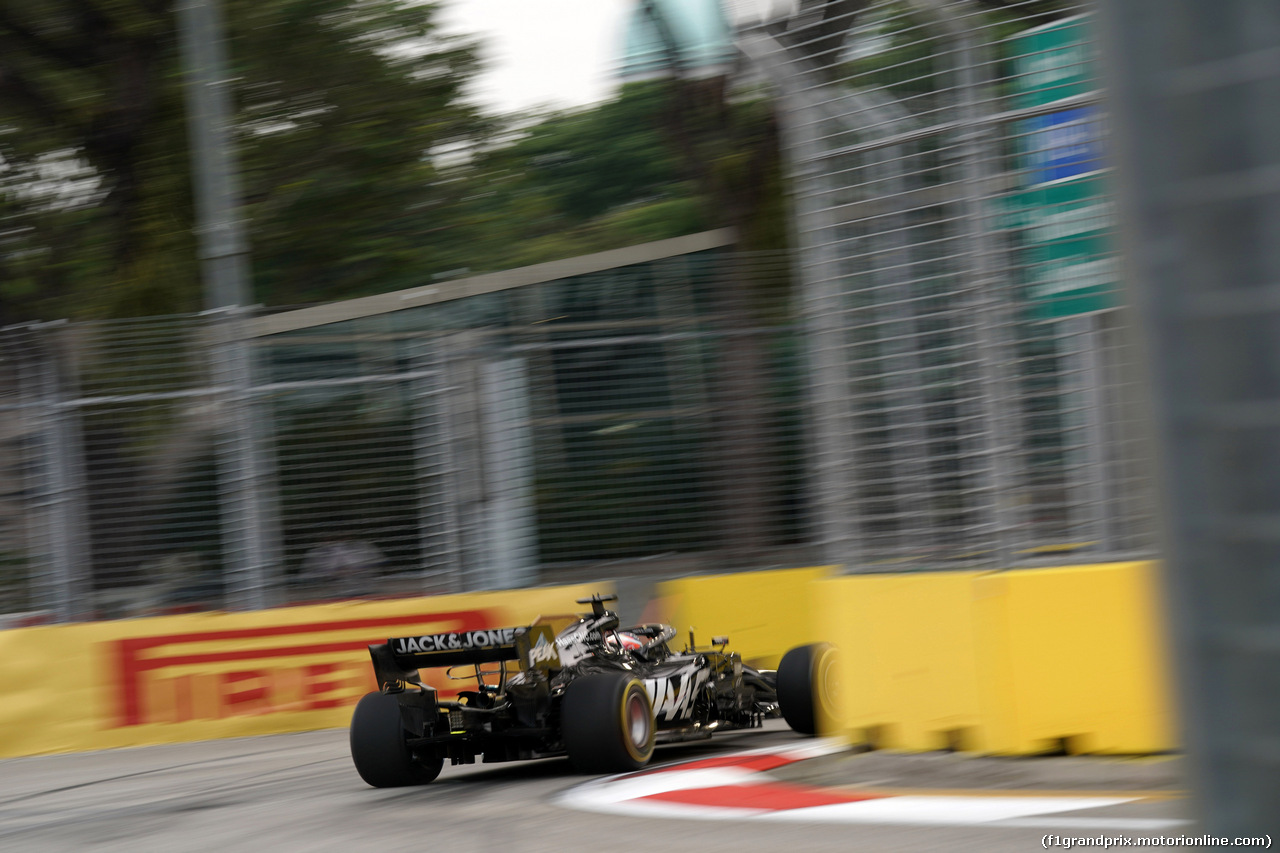 GP SINGAPORE, 20.09.2019 - Prove Libere 1, Romain Grosjean (FRA) Haas F1 Team VF-19