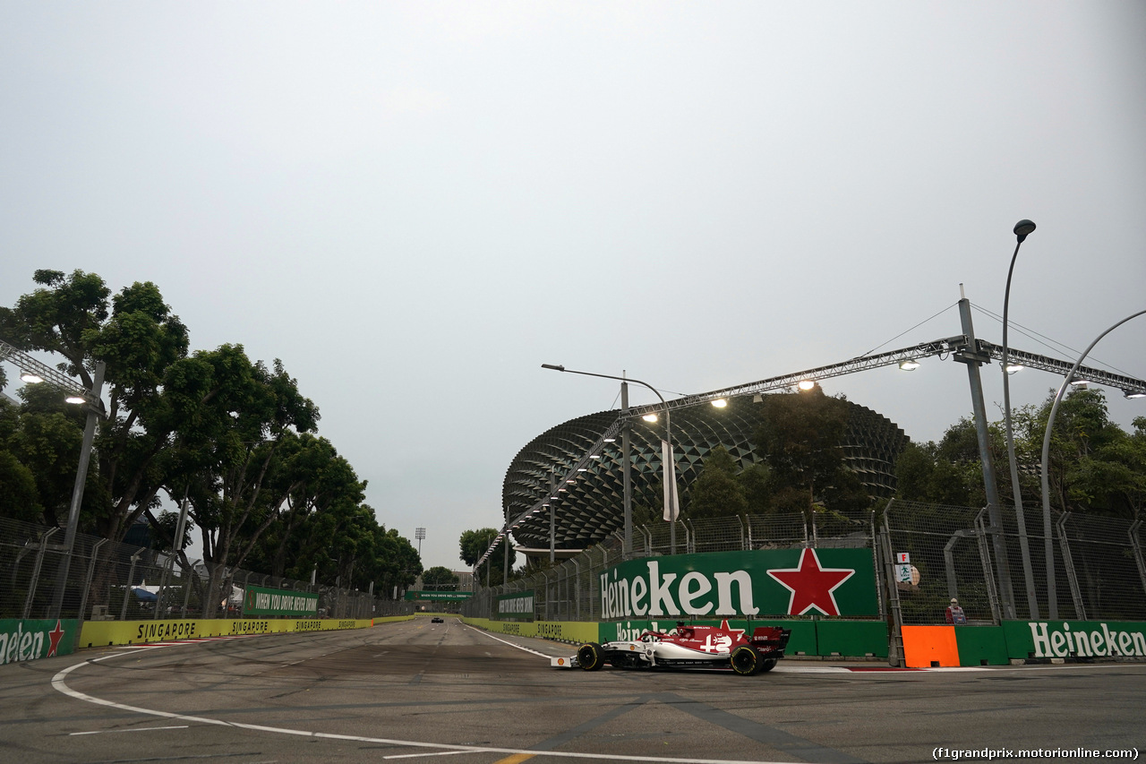 GP SINGAPORE, 20.09.2019 - Prove Libere 1, Kimi Raikkonen (FIN) Alfa Romeo Racing C38