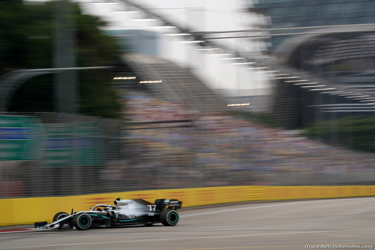 GP SINGAPORE, 20.09.2019 - Prove Libere 1, Valtteri Bottas (FIN) Mercedes AMG F1 W010