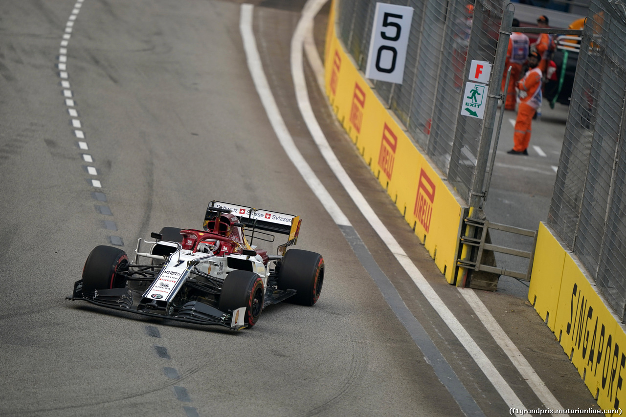 GP SINGAPORE, 20.09.2019 - Prove Libere 1, Kimi Raikkonen (FIN) Alfa Romeo Racing C38