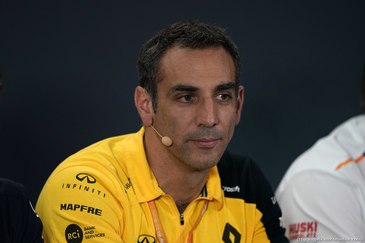 GP SINGAPORE, 20.09.2019 - Conferenza Stampa, Cyril Abiteboul (FRA) Renault Sport F1 Managing Director