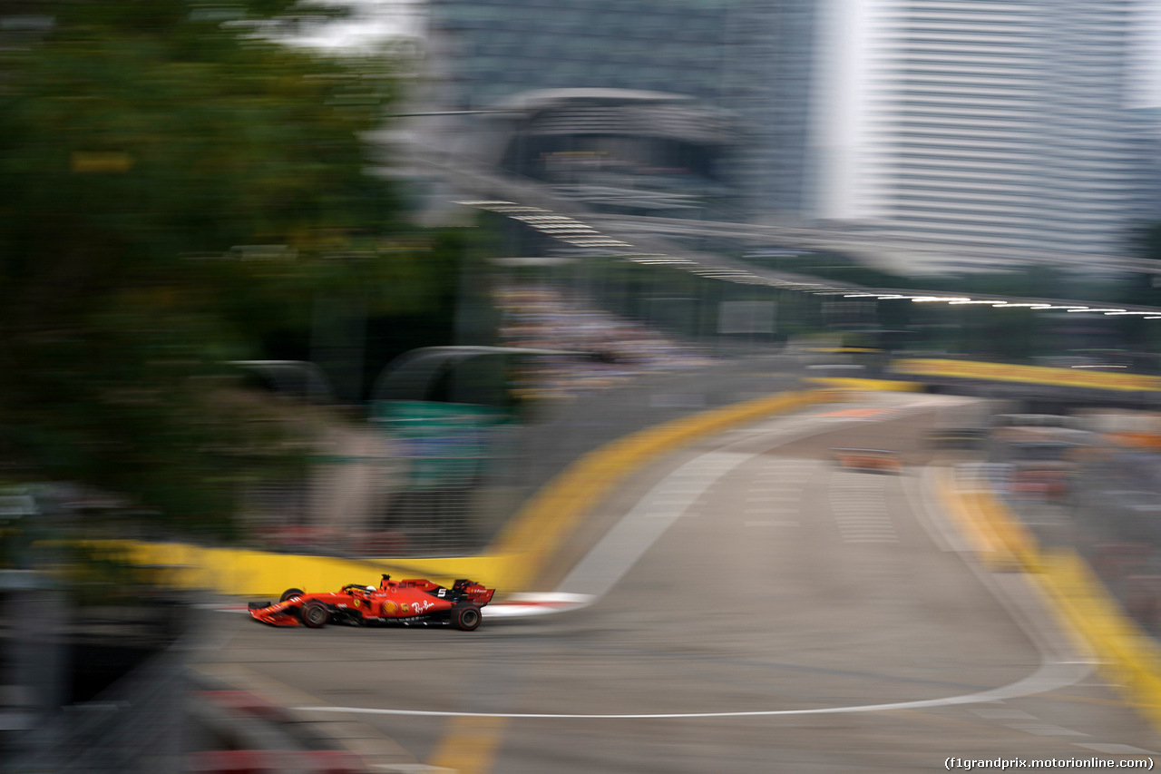 GP SINGAPORE, 20.09.2019 - Prove Libere 1, Sebastian Vettel (GER) Ferrari SF90