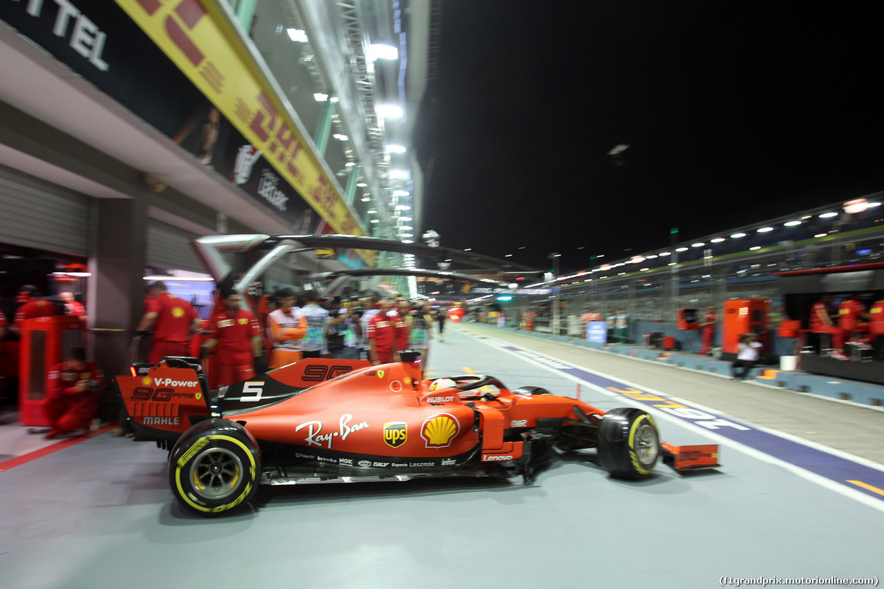 GP SINGAPORE, 20.09.2019 - Prove Libere 2, Sebastian Vettel (GER) Ferrari SF90