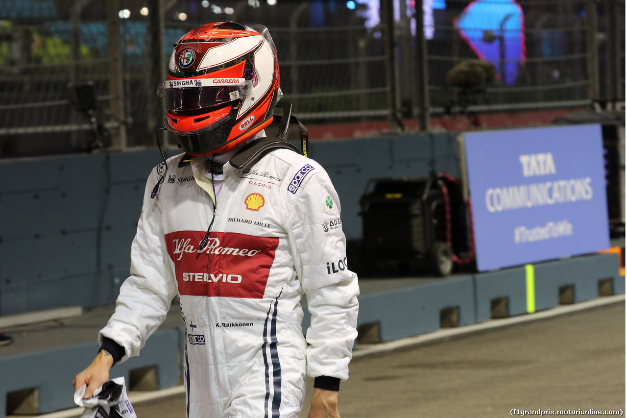 GP SINGAPORE, 20.09.2019 - Prove Libere 2, Kimi Raikkonen (FIN) Alfa Romeo Racing C38