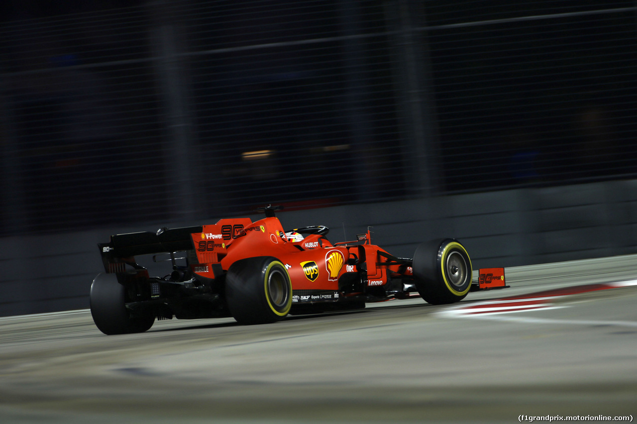 GP SINGAPORE, 20.09.2019 - Prove Libere 2, Sebastian Vettel (GER) Ferrari SF90