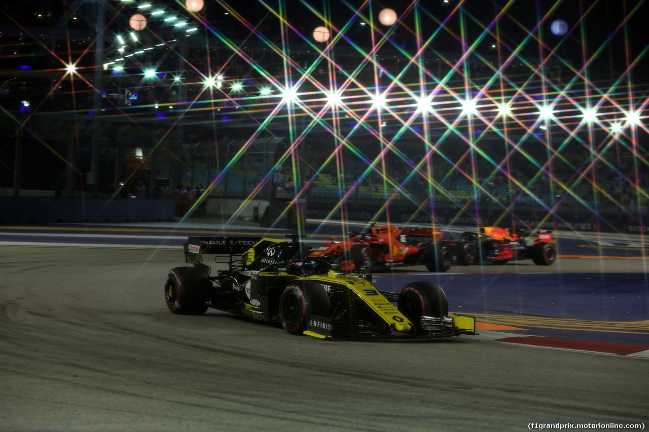 GP SINGAPORE, 20.09.2019 - Prove Libere 2, Daniel Ricciardo (AUS) Renault Sport F1 Team RS19