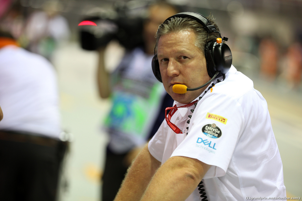 GP SINGAPORE, 20.09.2019 - Prove Libere 2, Zak Brown (USA) McLaren Executive Director
