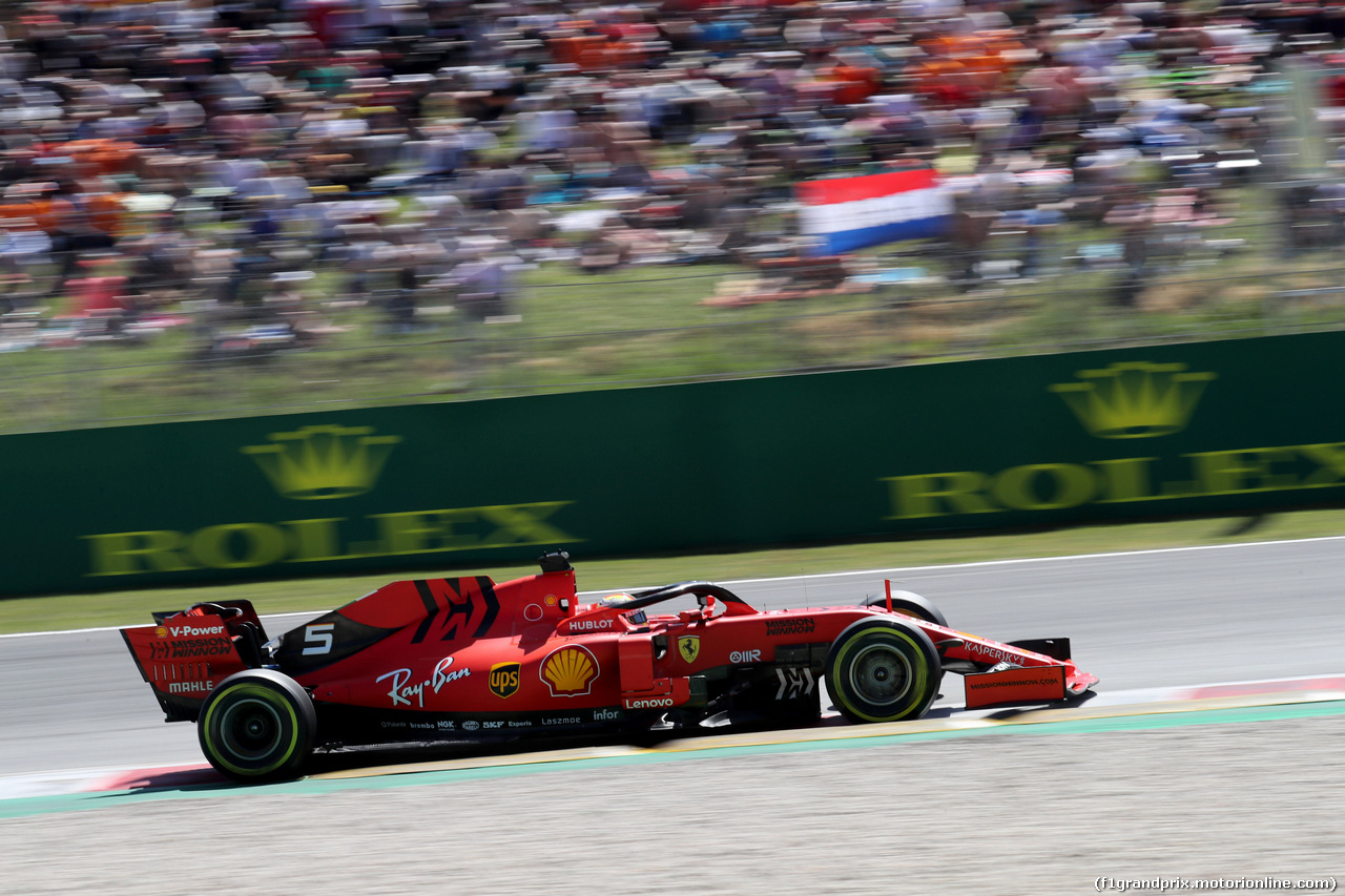 GP SPAGNA, 12.05.2019 - Gara, Sebastian Vettel (GER) Ferrari SF90