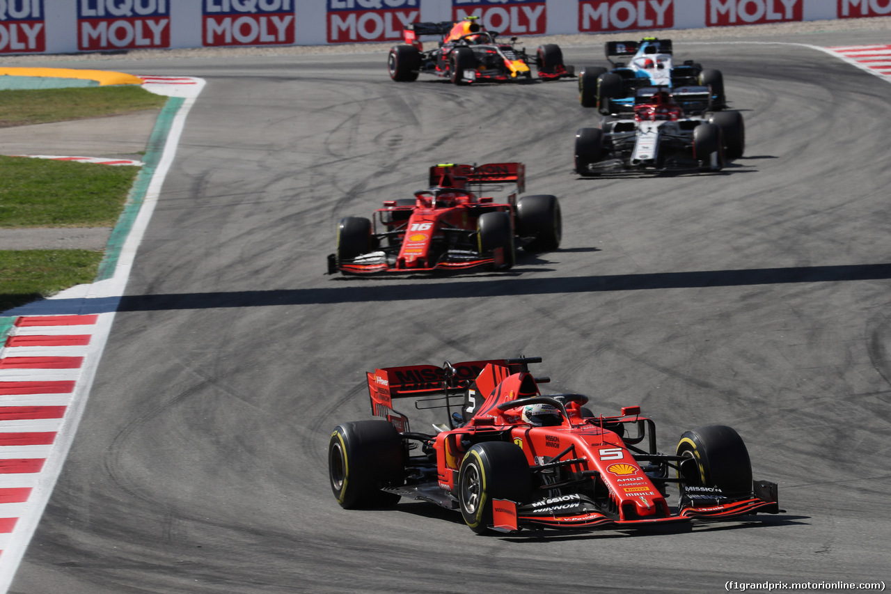 GP SPAGNA, 12.05.2019 - Gara, Sebastian Vettel (GER) Ferrari SF90