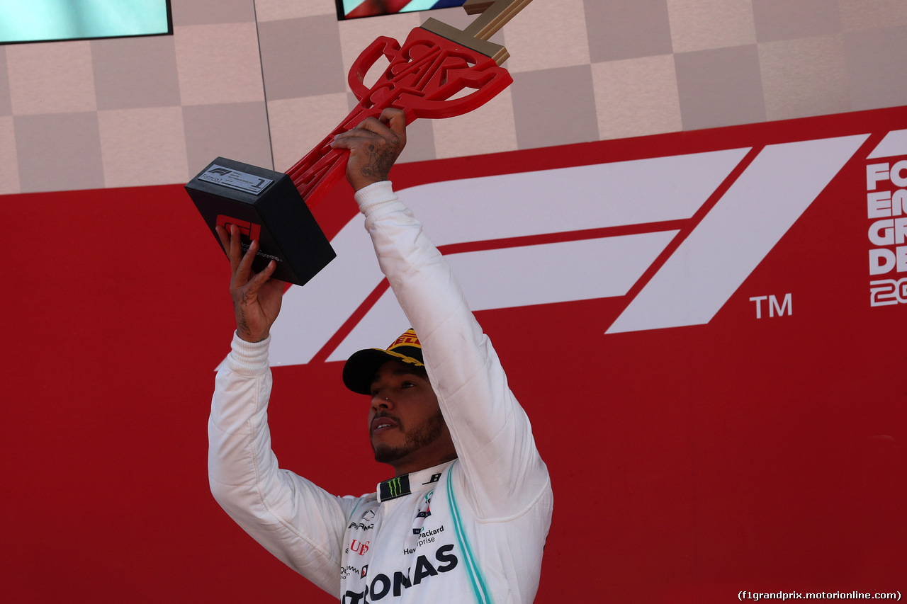 GP SPAGNA, 12.05.2019 - Gara, Lewis Hamilton (GBR) Mercedes AMG F1 W10 vincitore