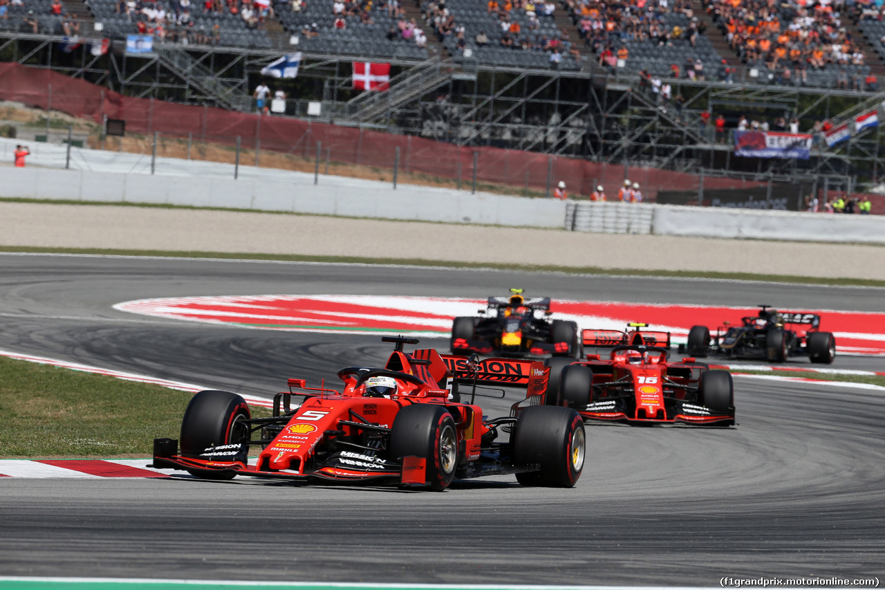 GP SPAGNA, 12.05.2019 - Gara, Sebastian Vettel (GER) Ferrari SF90