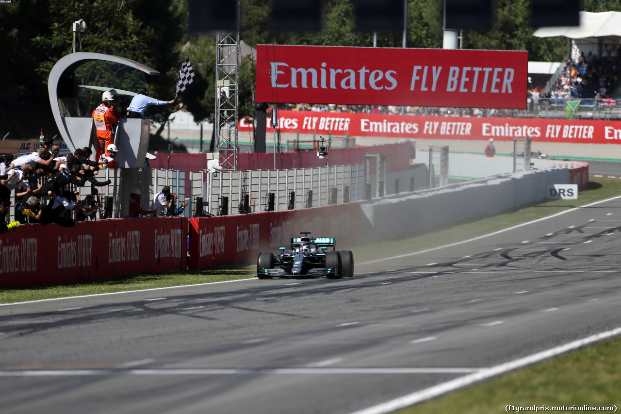 GP SPAGNA, 12.05.2019 - Gara, Lewis Hamilton (GBR) Mercedes AMG F1 W10 vincitore