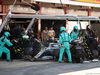 GP SPAGNA, 12.05.2019 - Gara, Pit stop, Valtteri Bottas (FIN) Mercedes AMG F1 W010