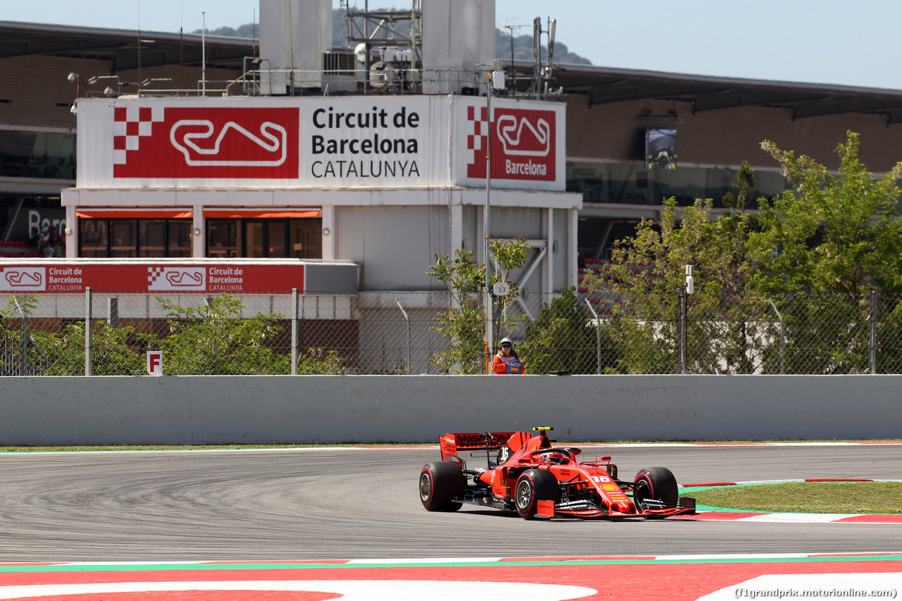 GP SPAGNA, 10.05.2019 - Prove Libere 1, Charles Leclerc (MON) Ferrari SF90