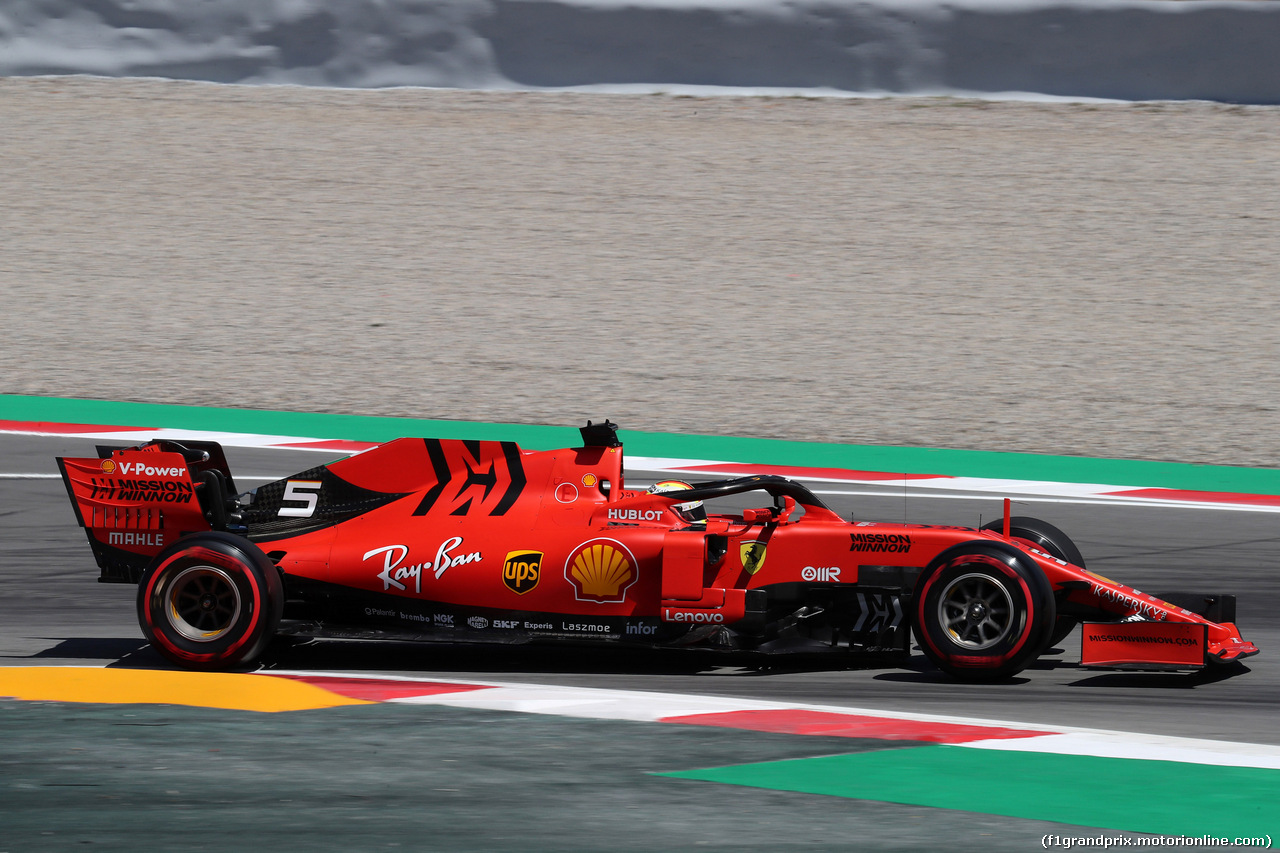 GP SPAGNA, 10.05.2019 - Prove Libere 1, Sebastian Vettel (GER) Ferrari SF90