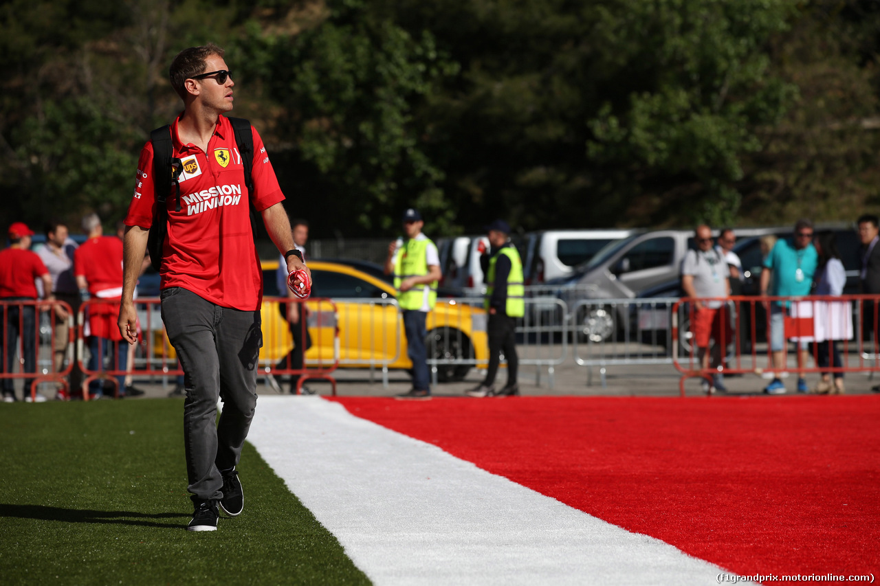 GP SPAGNA, 10.05.2019 - Sebastian Vettel (GER) Ferrari SF90