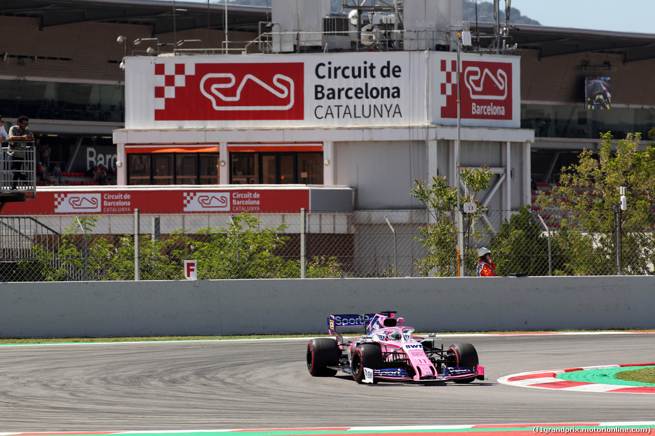 GP SPAGNA, 10.05.2019 - Prove Libere 1, Sergio Perez (MEX) Racing Point F1 Team RP19