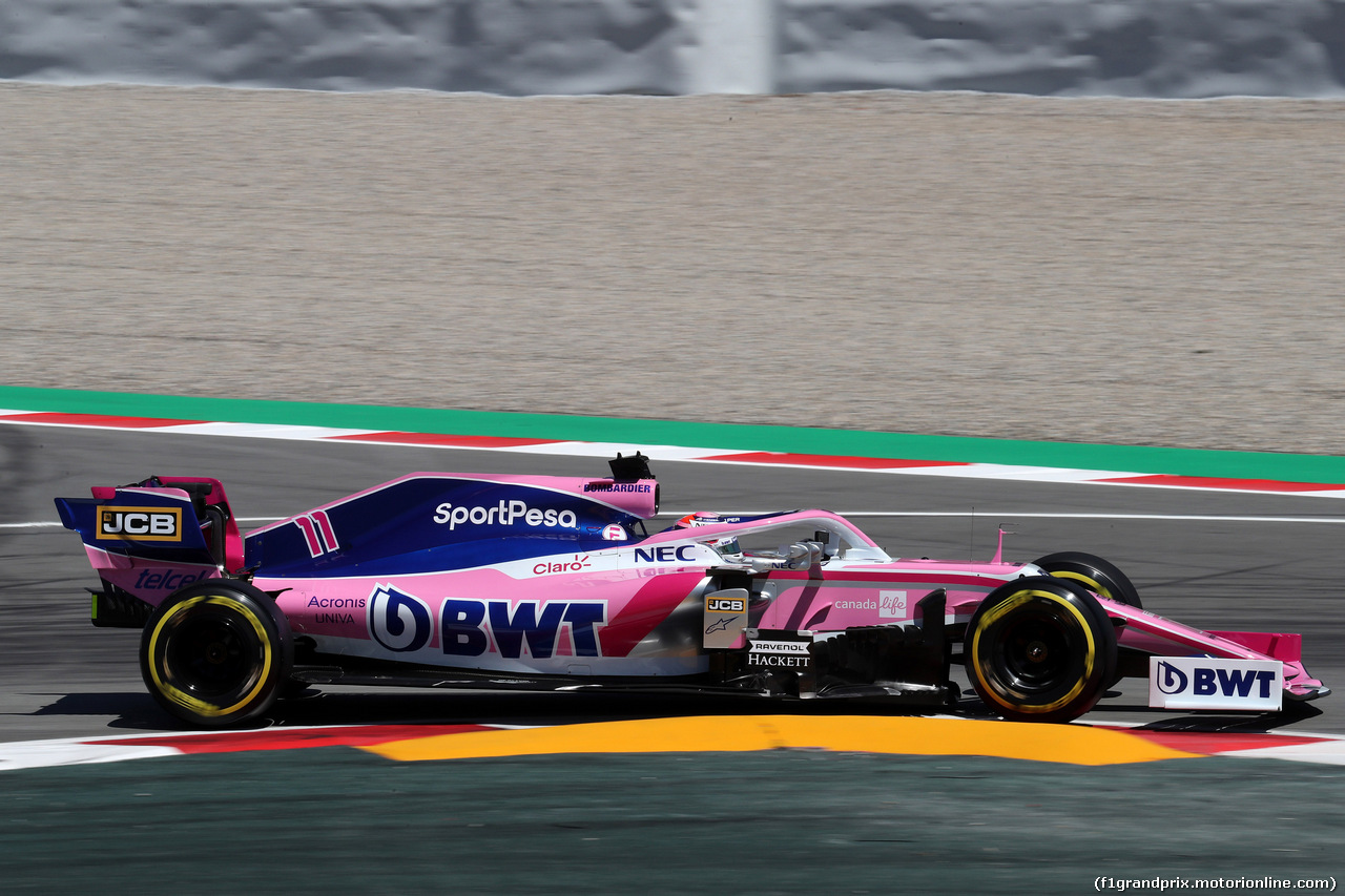 GP SPAGNA, 10.05.2019 - Prove Libere 1, Sergio Perez (MEX) Racing Point F1 Team RP19