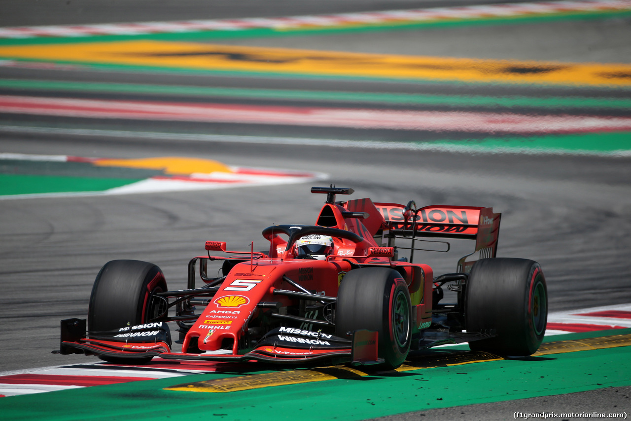 GP SPAGNA, 10.05.2019 - Prove Libere 1, Sebastian Vettel (GER) Ferrari SF90