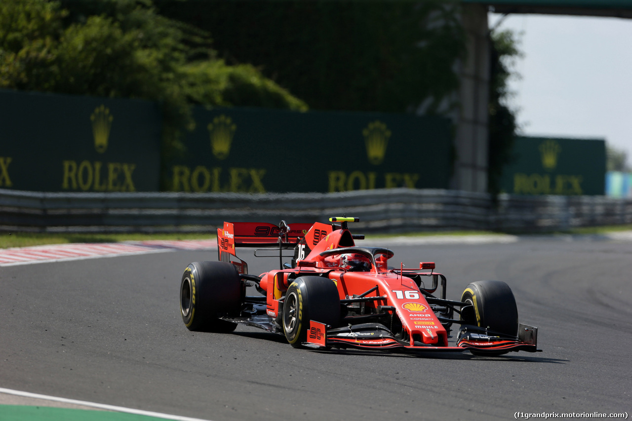 GP UNGHERIA, 04.08.2019 - Gara, Charles Leclerc (MON) Ferrari SF90