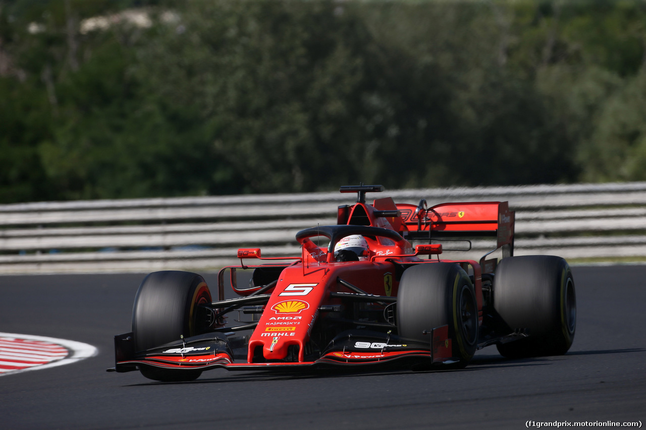 GP UNGHERIA, 04.08.2019 - Gara, Sebastian Vettel (GER) Ferrari SF90