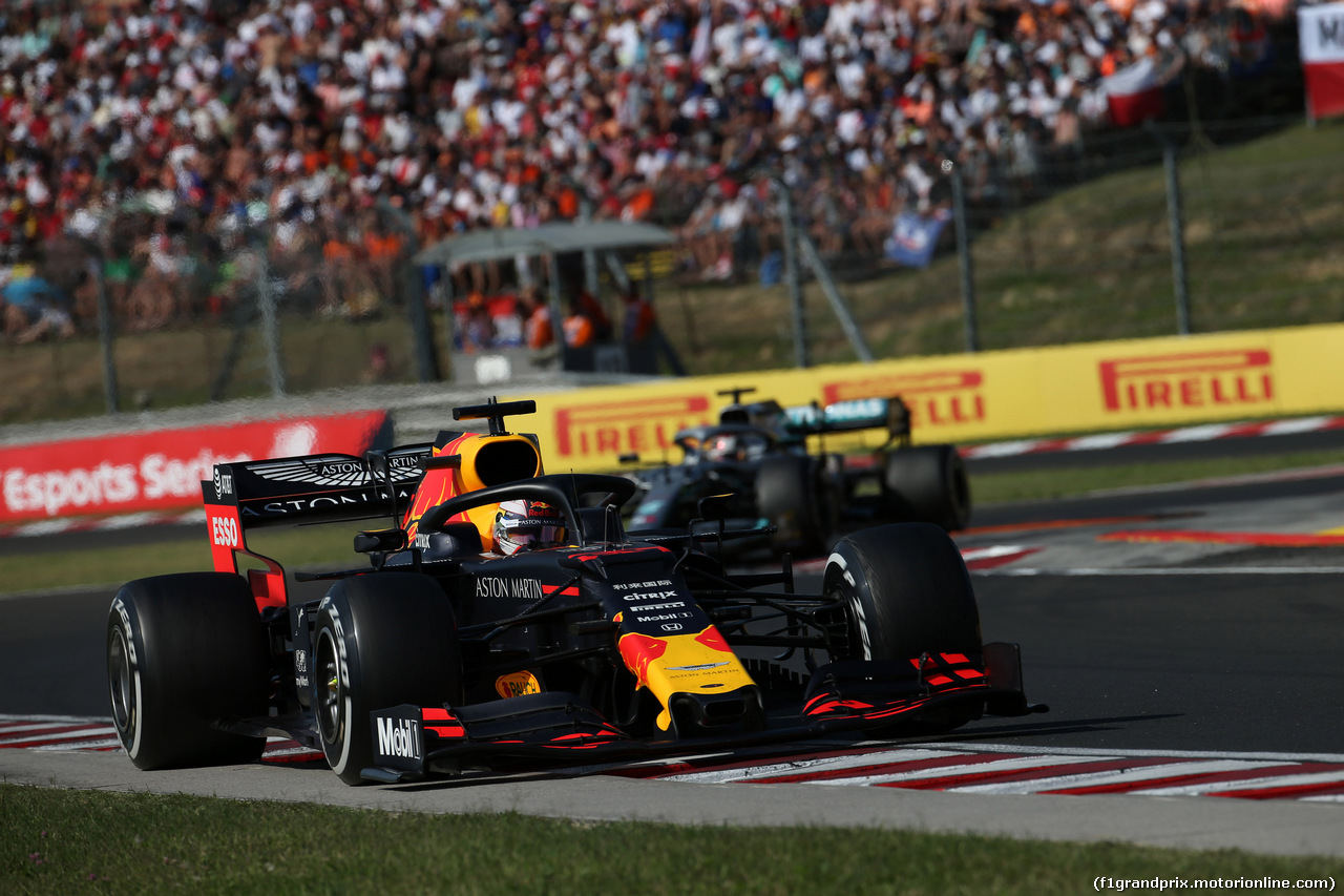 GP UNGHERIA, 04.08.2019 - Gara, Max Verstappen (NED) Red Bull Racing RB15